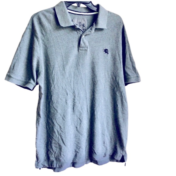 EXPRESS Polo Shirt Short Sleeve Gray XL Men’s - Picture 4 of 15